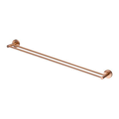 LUCID PIN - Brushed Copper Cuttable Double Towel Rail