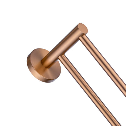 LUCID PIN - Brushed Copper Cuttable Double Towel Rail
