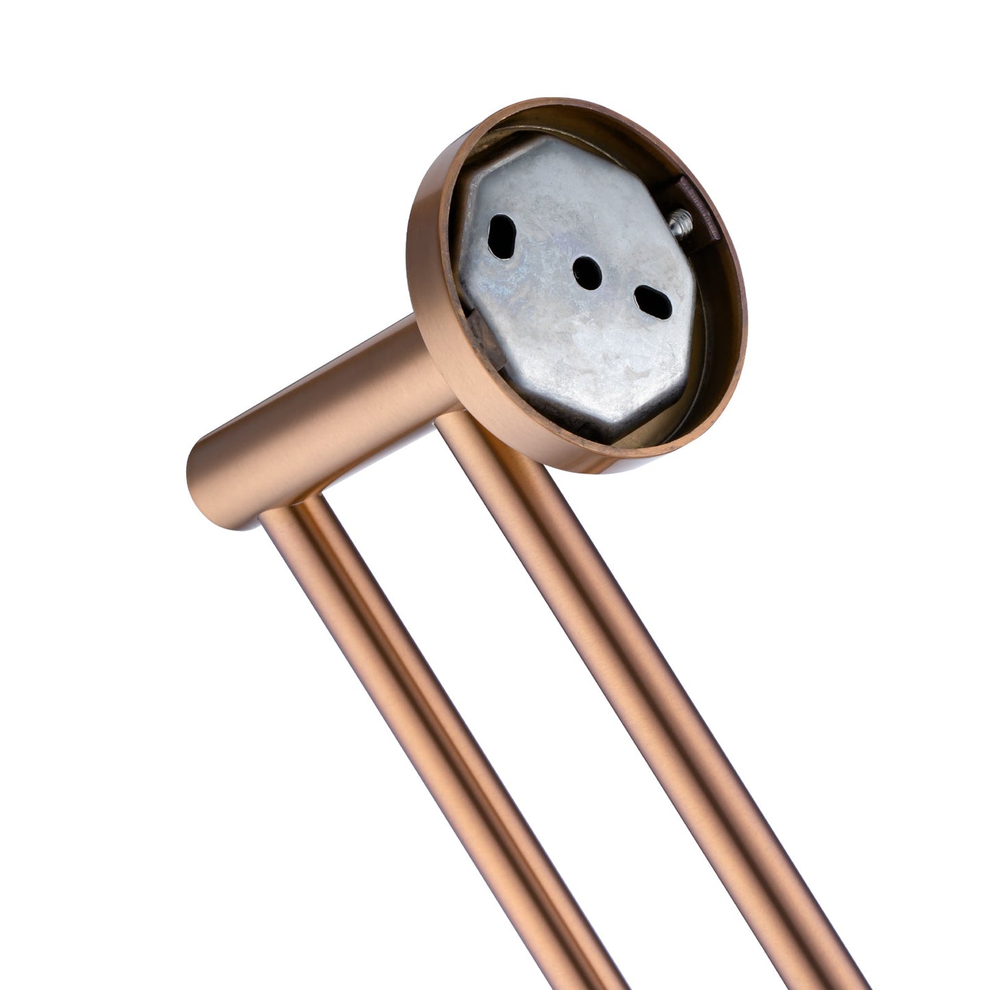 LUCID PIN - Brushed Copper Cuttable Double Towel Rail