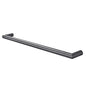 Round Horizontal Brushed Gun Metal Electric Heated Towel Rack Single Bar