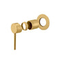 LUCID PIN Brushed Brass Wall Mixer with 80MM Cover Plate Trim Kit  Only (match CLPM)
