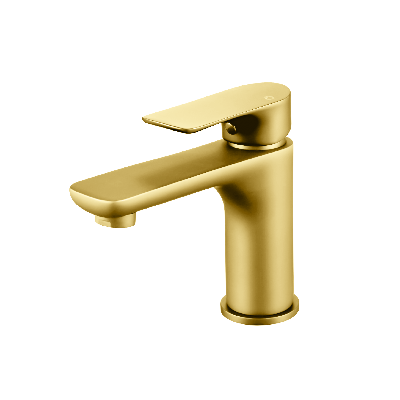 VOG Series Brushed Yellow Gold Basin Mixer Tap