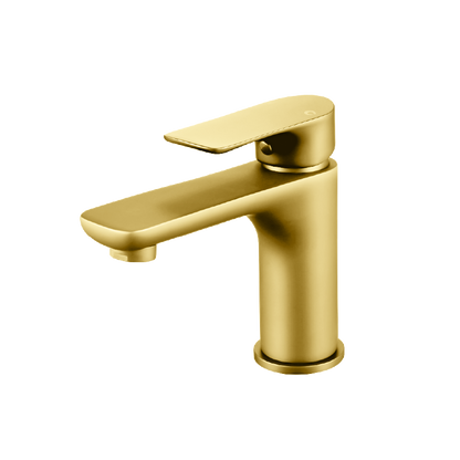 VOG Series Brushed Yellow Gold Basin Mixer Tap