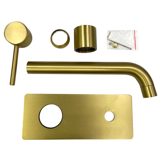 LUCID PIN Series Brushed Brass Spout Mixer Trim Kit Only (match CLPS)