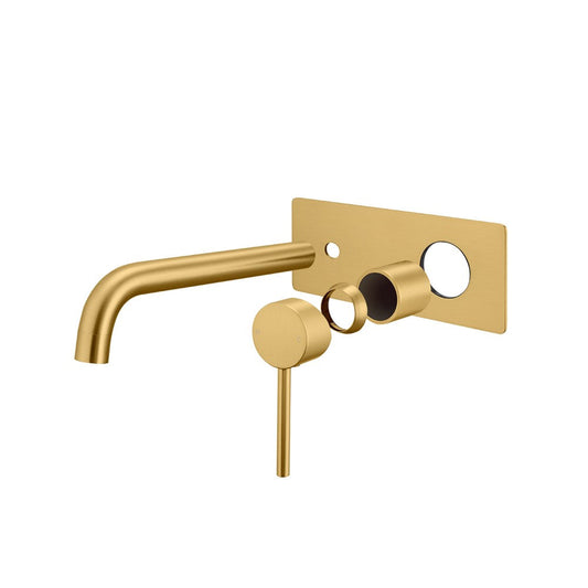 LUCID PIN Series Brushed Brass Spout Mixer Trim Kit Only (match CLPS)
