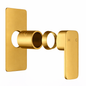 IVANO Series Brushed Yellow Gold Wall Mixer Trim Kit (match CLPM)