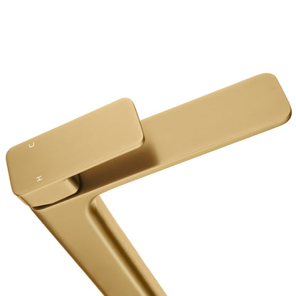 IVANO Series Square Brushed Brass Tall Basin Mixer