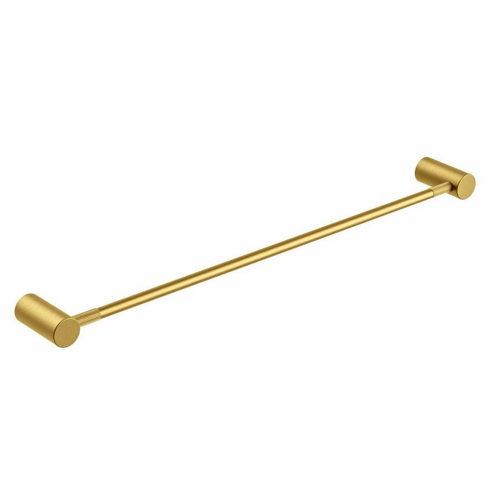 CADDENCE - 800mm Brushed Brass Single Towel Rail