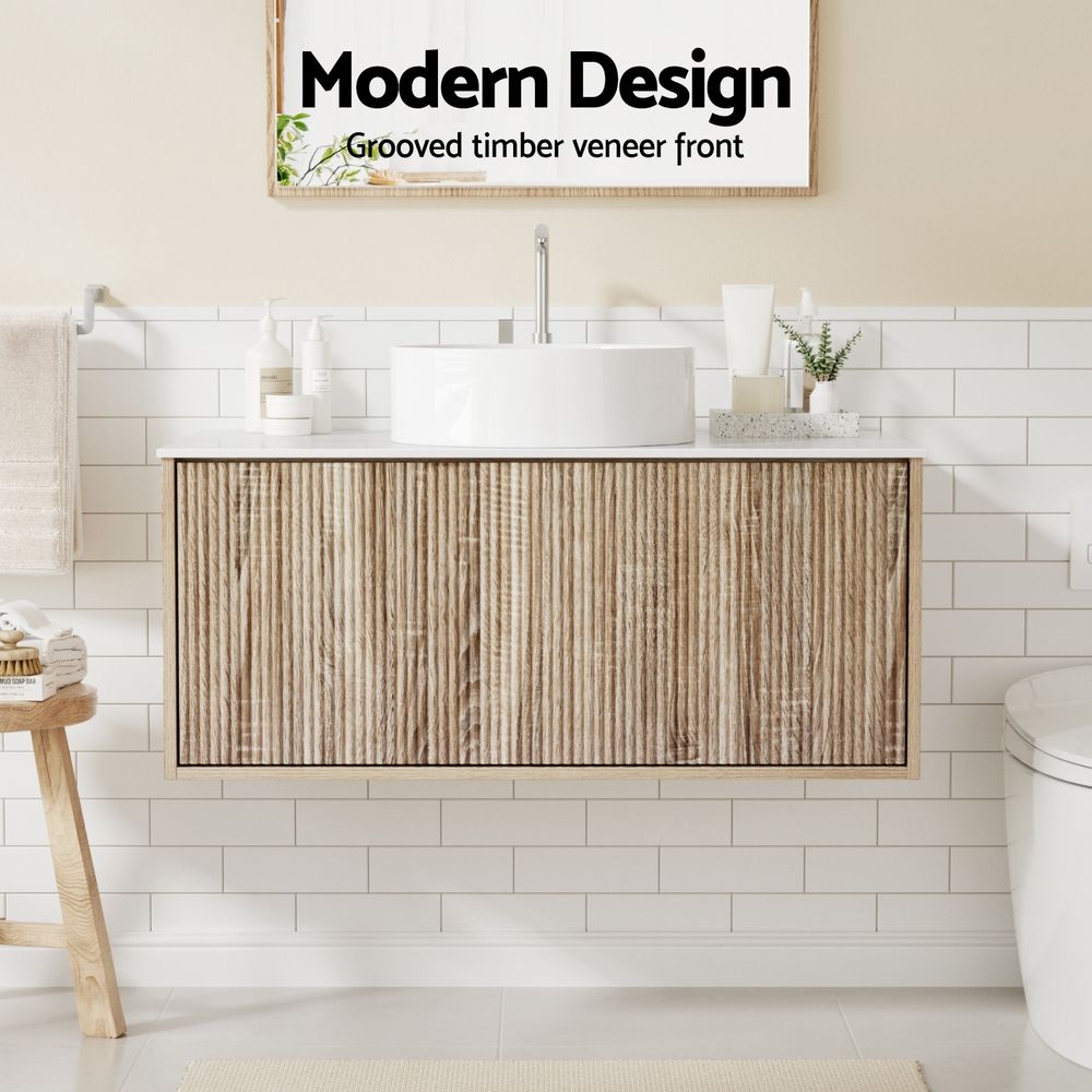Vanity Unit 915mm Oak
