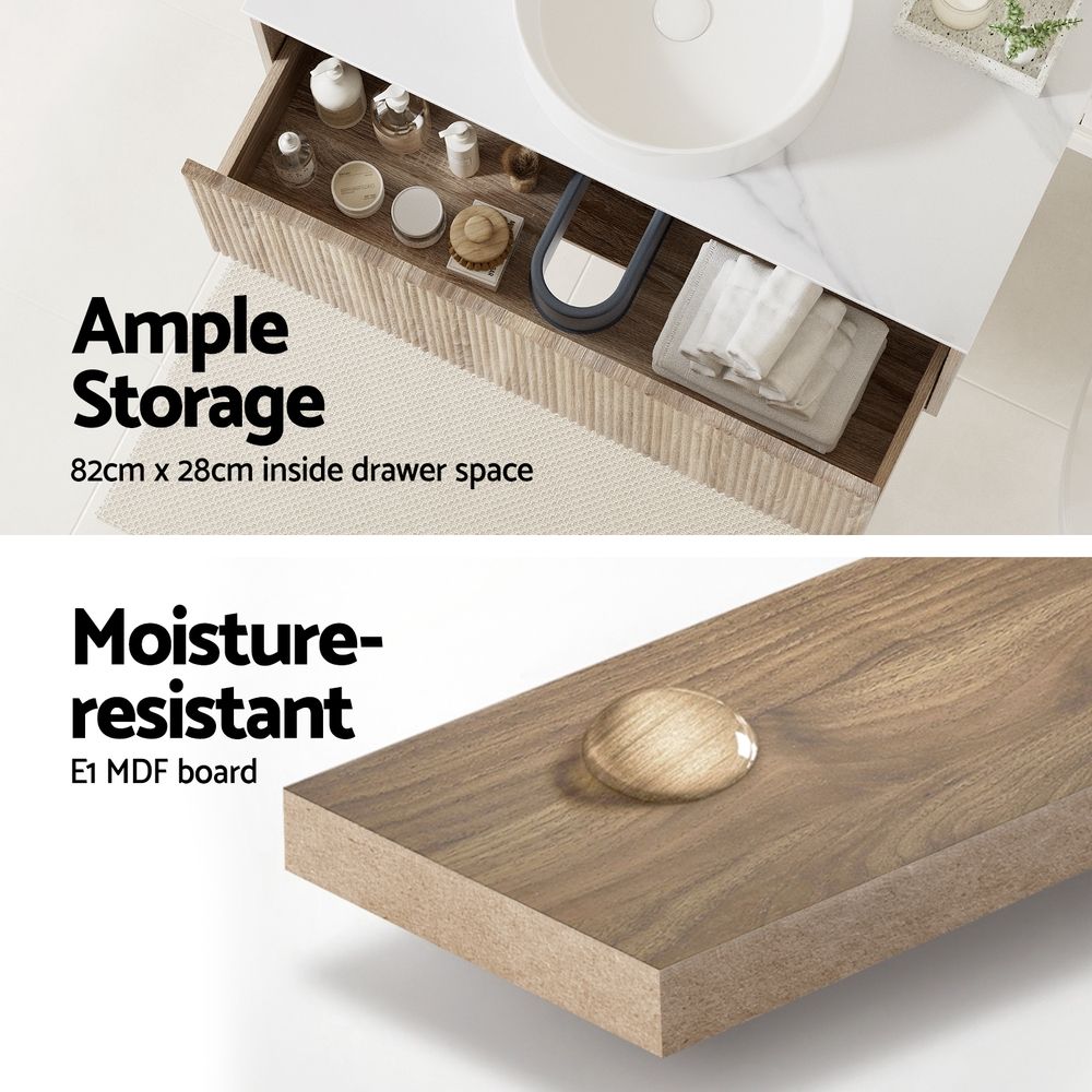 Vanity Unit 915mm Oak