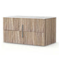 Vanity Unit 900mm Bathroom Cabinet Storage Wall Hung Timber Front Pine