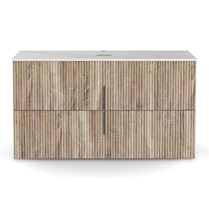 Vanity Unit 900mm Bathroom Cabinet Storage Wall Hung Timber Front Pine