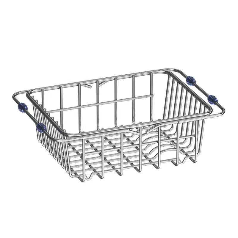 Flexible Stainless Steel Sink Basket / Dish Rack