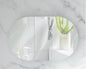 CARYSIL Mystic 1200X750mm MATTE WHITE OVAL Shaving Cabinet