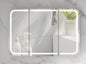 CARYSIL 1200x800mm Grand LED Matte White Shaving Cabinet