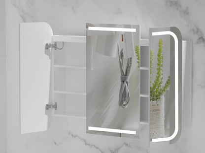 CARYSIL 1200x800mm Grand LED Matte White Shaving Cabinet