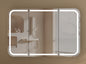 CARYSIL 1200x800mm Grand LED Walnut Shaving Cabinet