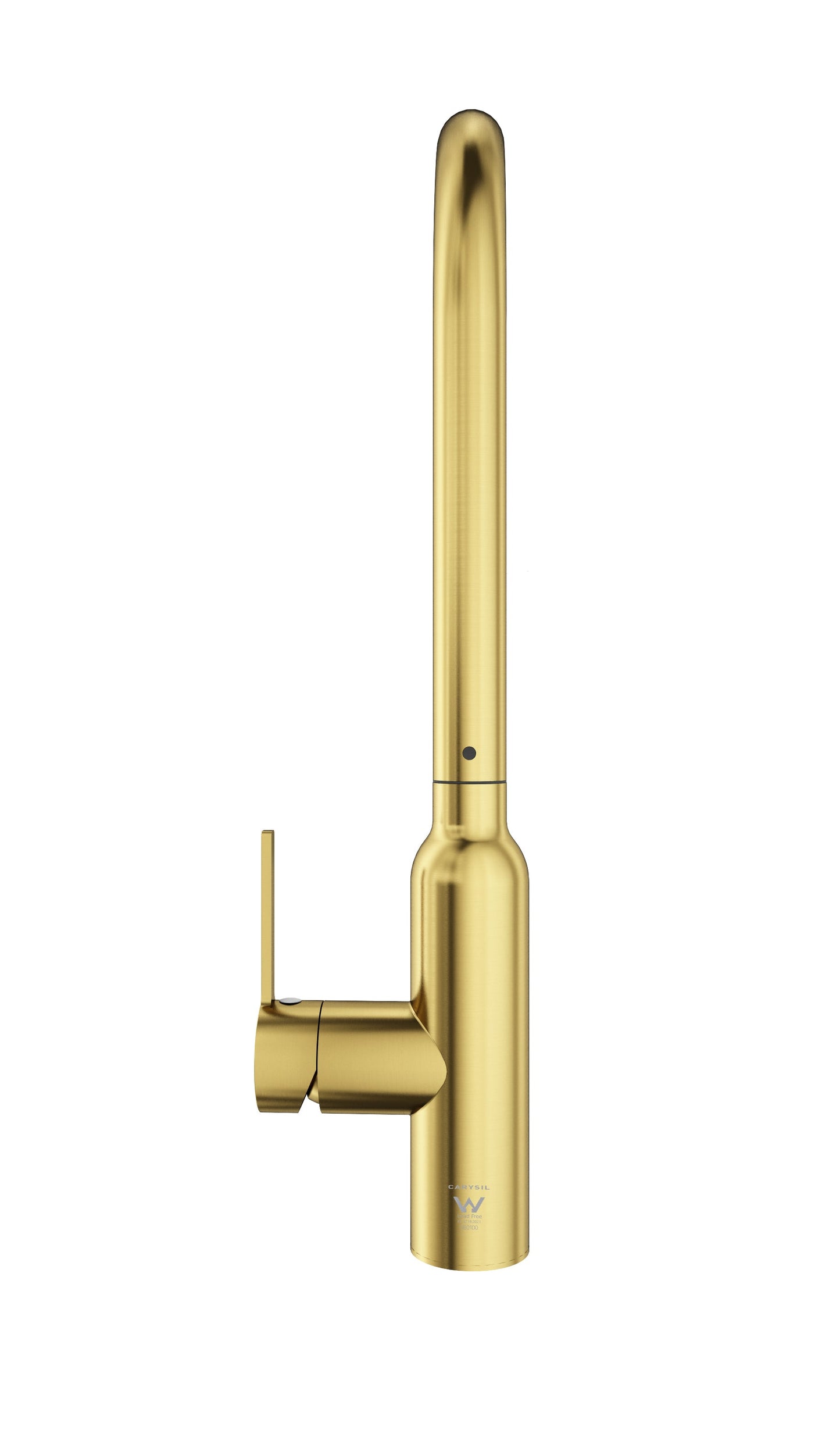 Carysil Round Brushed Yellow Gold Pull Out Kitchen Mixer