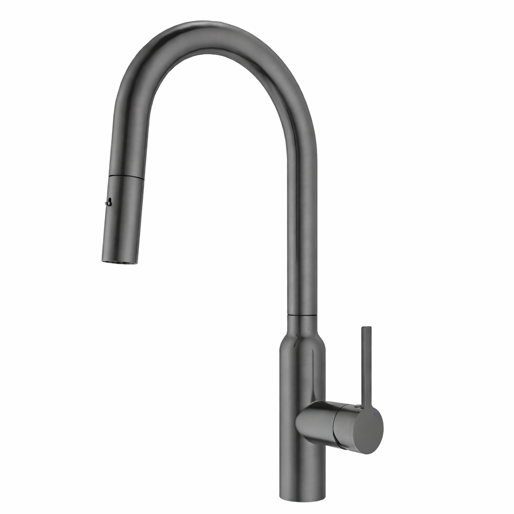 Carysil Round Gun Metal Pull Out Kitchen Mixer