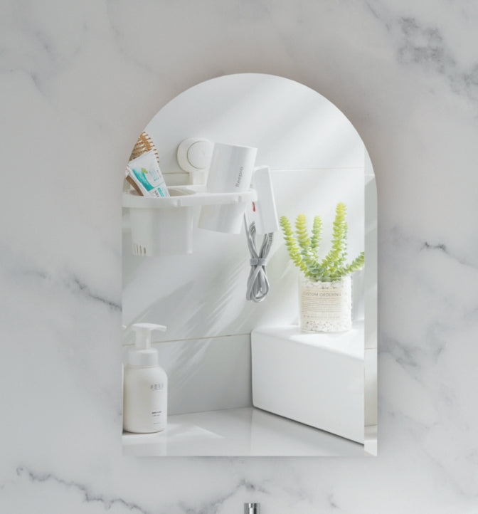 CARYSIL Imperial 600x900mm MATTE WHITE Arch Shaving Cabinet