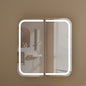 CARYSIL 750x800mm Grand Walnut LED Shaving Cabinet