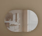 CARYSIL Mystic 900x600mm WALNUT OVAL Shaving Cabinet