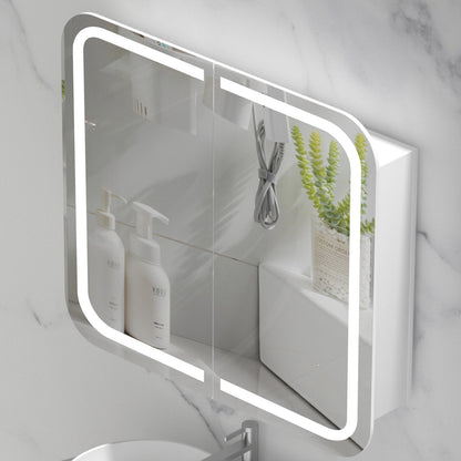 CARYSIL  900x800mm Grand Matte White LED Shaving Cabinet