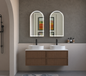Carysil Fairmont Oak 1500MM Wall Hung Shaker Vanities without Stone Top