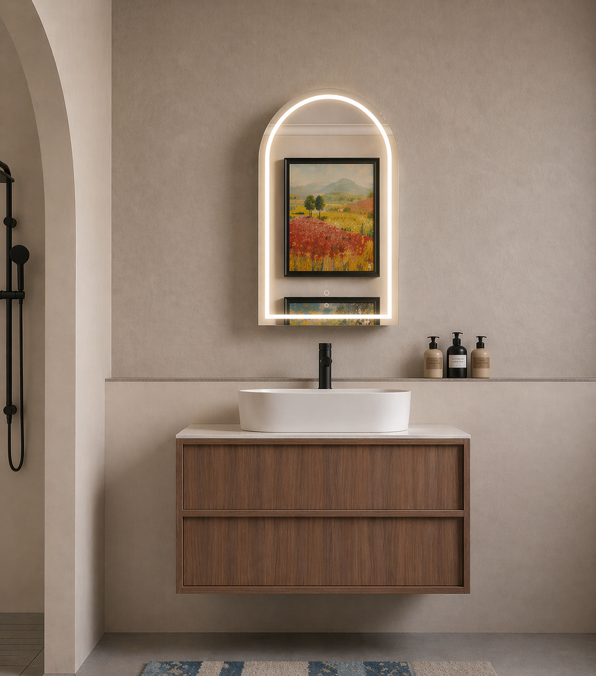 Carysil Fairmont Oak 900MM Wall Hung Shaker Vanities without Stone Top