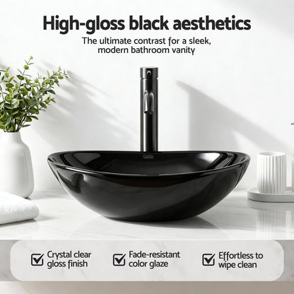 Bathroom Basin Ceramic Vanity Sink Hand Wash Bowl 41x34cm