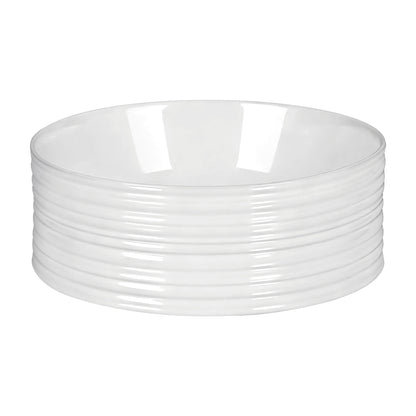 Bathroom Basin Vanity Sink Vessel Ceramic White Round Countertop 36cm