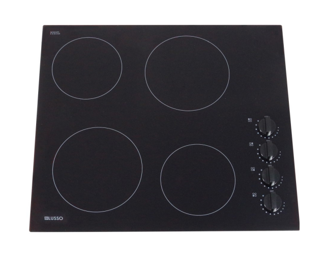 600mm Electric Ceramic Cooktop With Frameless Schott Glass,Knob Controls
