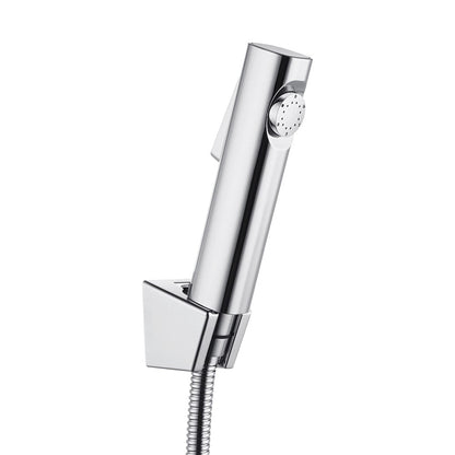 Round Chrome ABS Toilet Bidet Spray Kit with Stainless Steel Hose