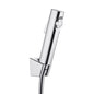 Round Chrome ABS Toilet Bidet Spray Kit with Stainless Steel Hose