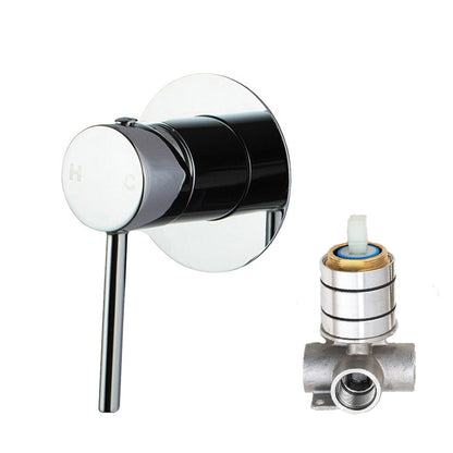 LUCID PIN - Chrome Wall Mixer (80mm Cover Plate )