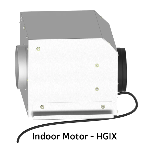 600mm Dilusso Glass Canopy With Q Series Indoor/Outdoor Motor Rangehood
