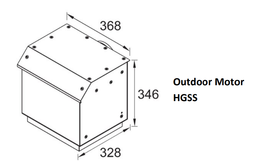 600mm Dilusso Glass Canopy With Q Series Indoor/Outdoor Motor Rangehood