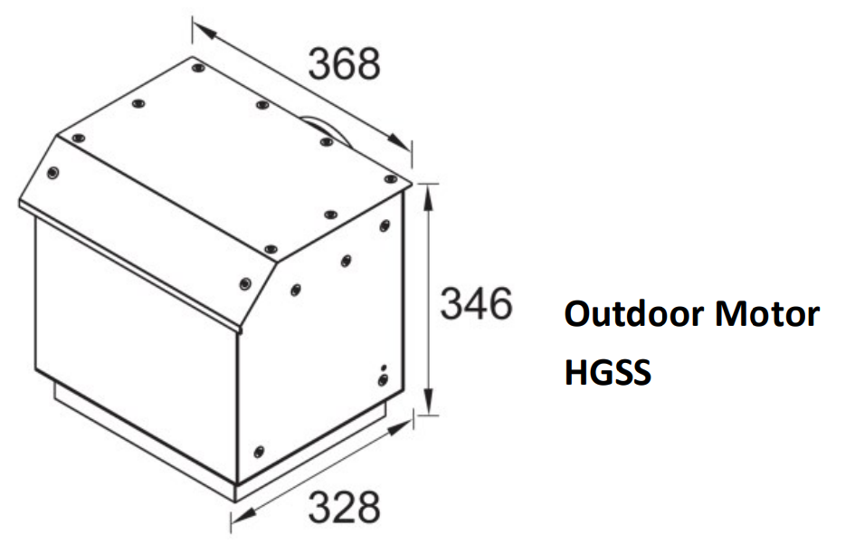 600mm T shape Canopy Rangehood with touch controls and Q series Motor