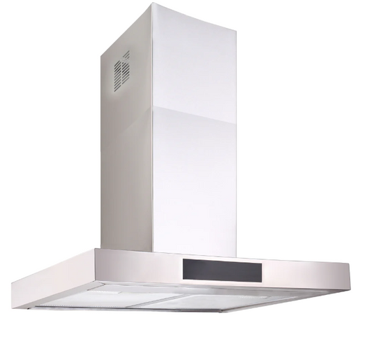 600mm T shape Canopy Rangehood with touch controls and Q series Motor