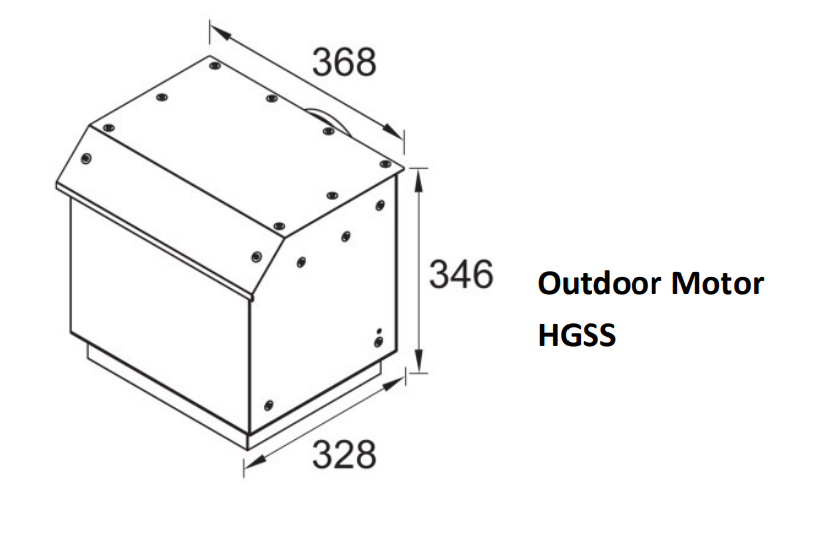 900mm Dilusso Curved Glass Canopy With Q Series Indoor/Outdoor Motor Rangehood