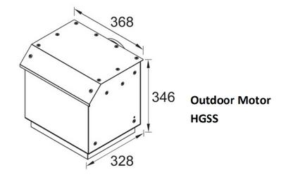 900mm Dilusso Curved Glass Canopy With Q Series Indoor/Outdoor Motor Rangehood