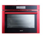 490*415*380mm Dilusso Red Freestanding Combi,Top Opening Water Reservoir Steam Oven