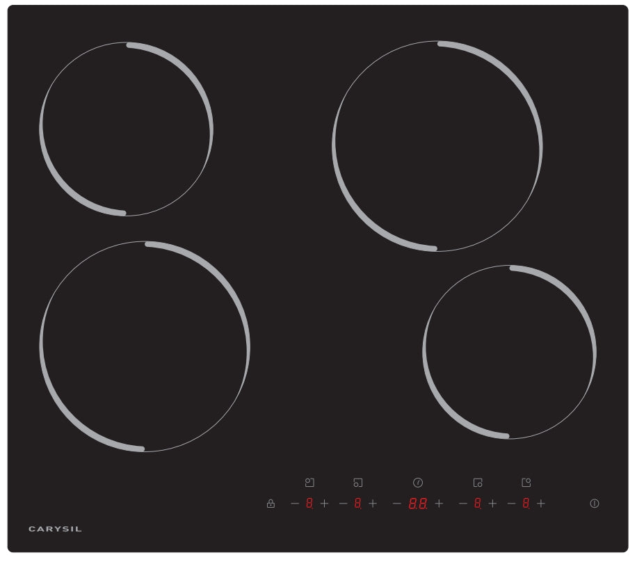 Carysil Built-In Ceramic Hob 60CM