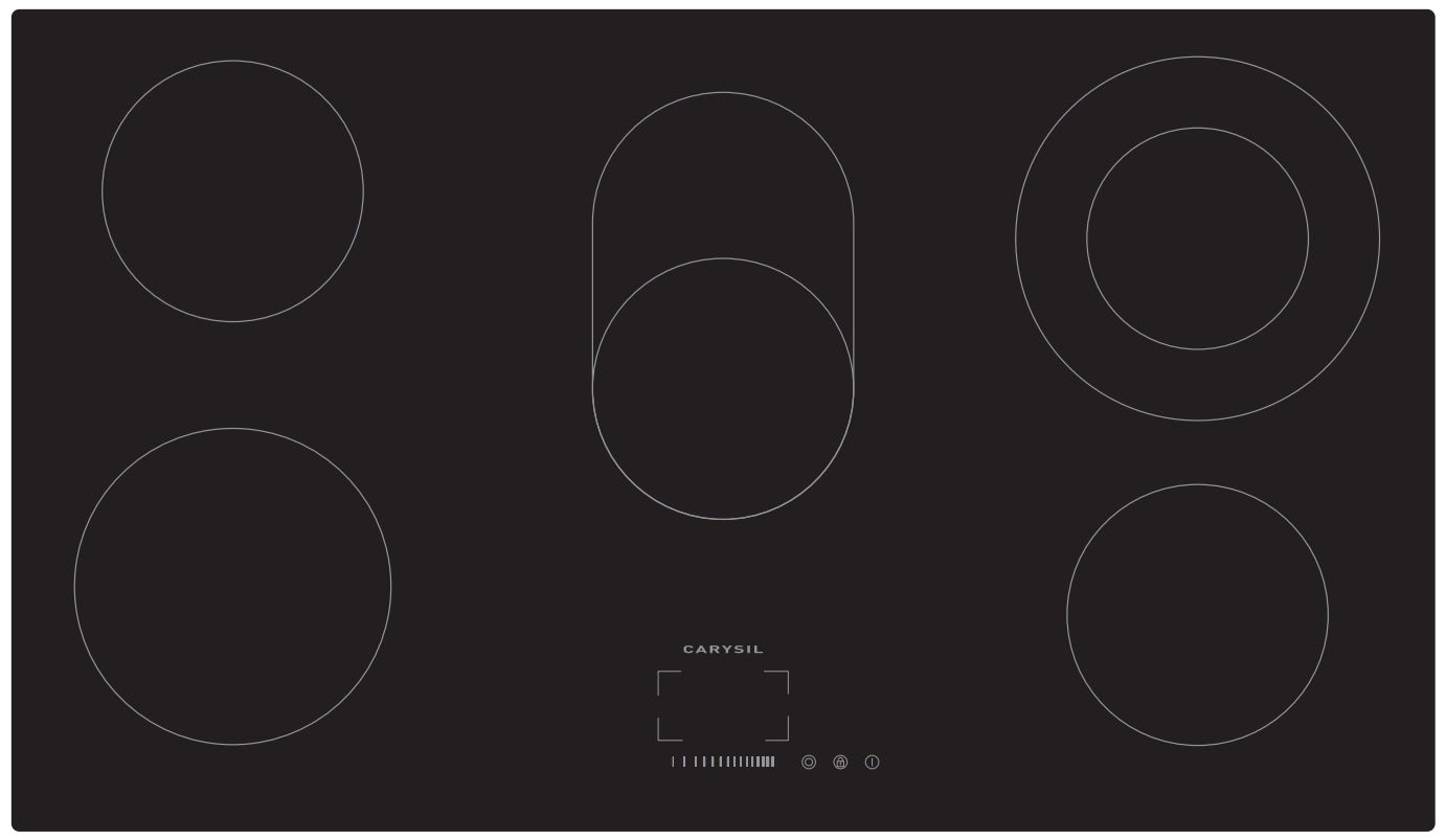 Carysil Built-In Ceramic Hob 90 CM