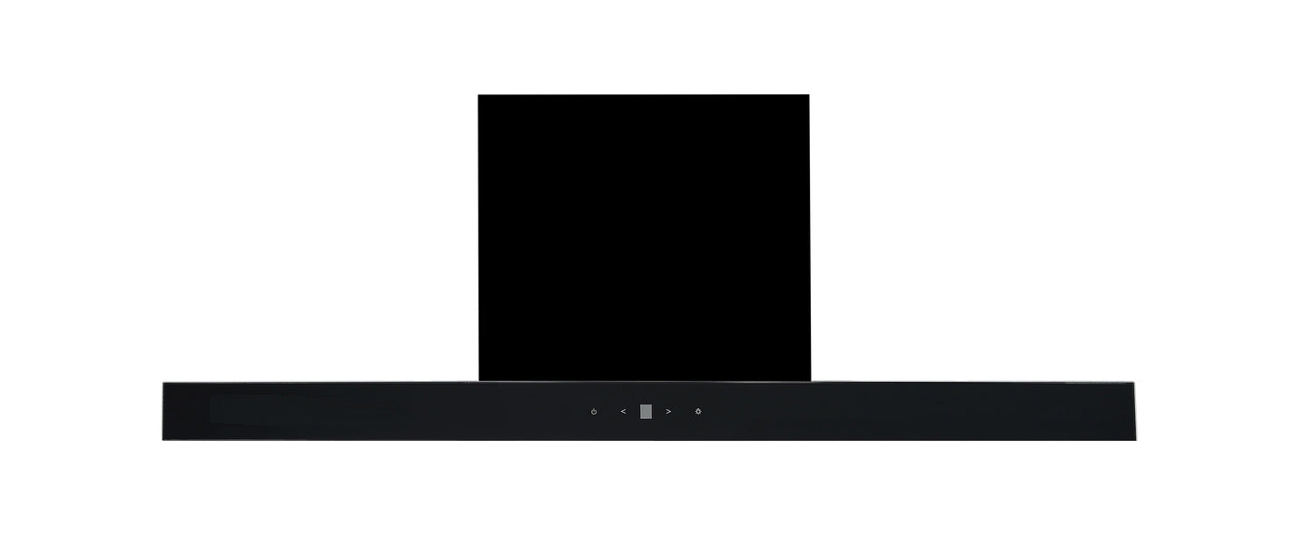 Carysil T Shape Black Stainless Steel Rangehood 90CM