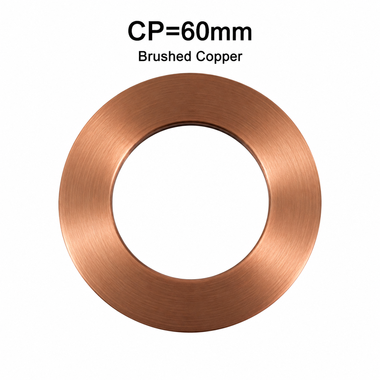 Brushed Copper Cover Plate 60mm