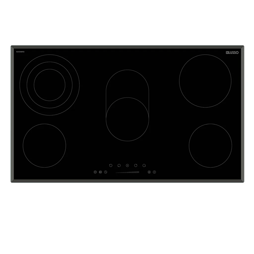 900mm Dilusso Black Oven + Ceramic Cooktop + Concealed Rangehood + Dishwasher Kitchen Appliance Package