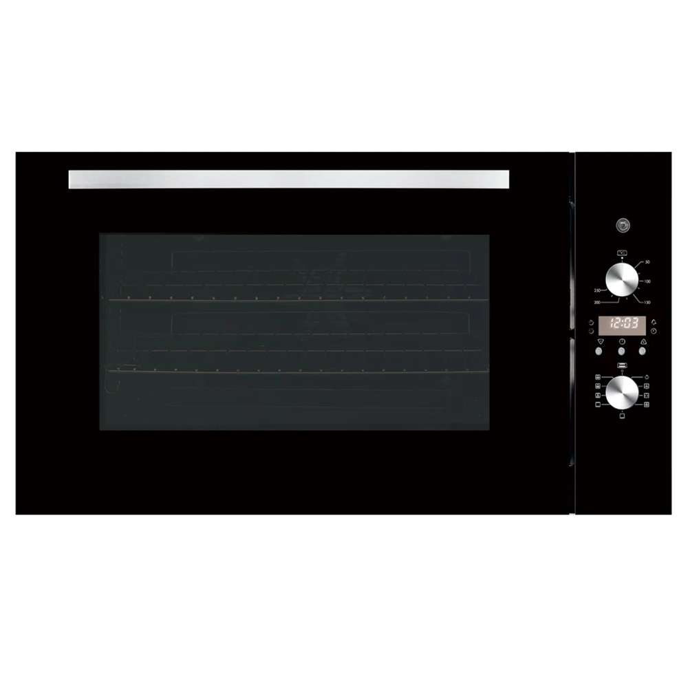 900mm Dilusso Black Oven + Ceramic Cooktop + Concealed Rangehood + Dishwasher Kitchen Appliance Package