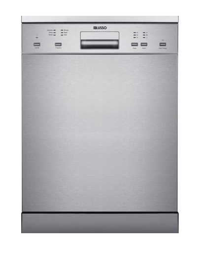 600mm Dilusso Stainless Steel /Black Electronic Freestanding 12 Place Settings Dishwasher