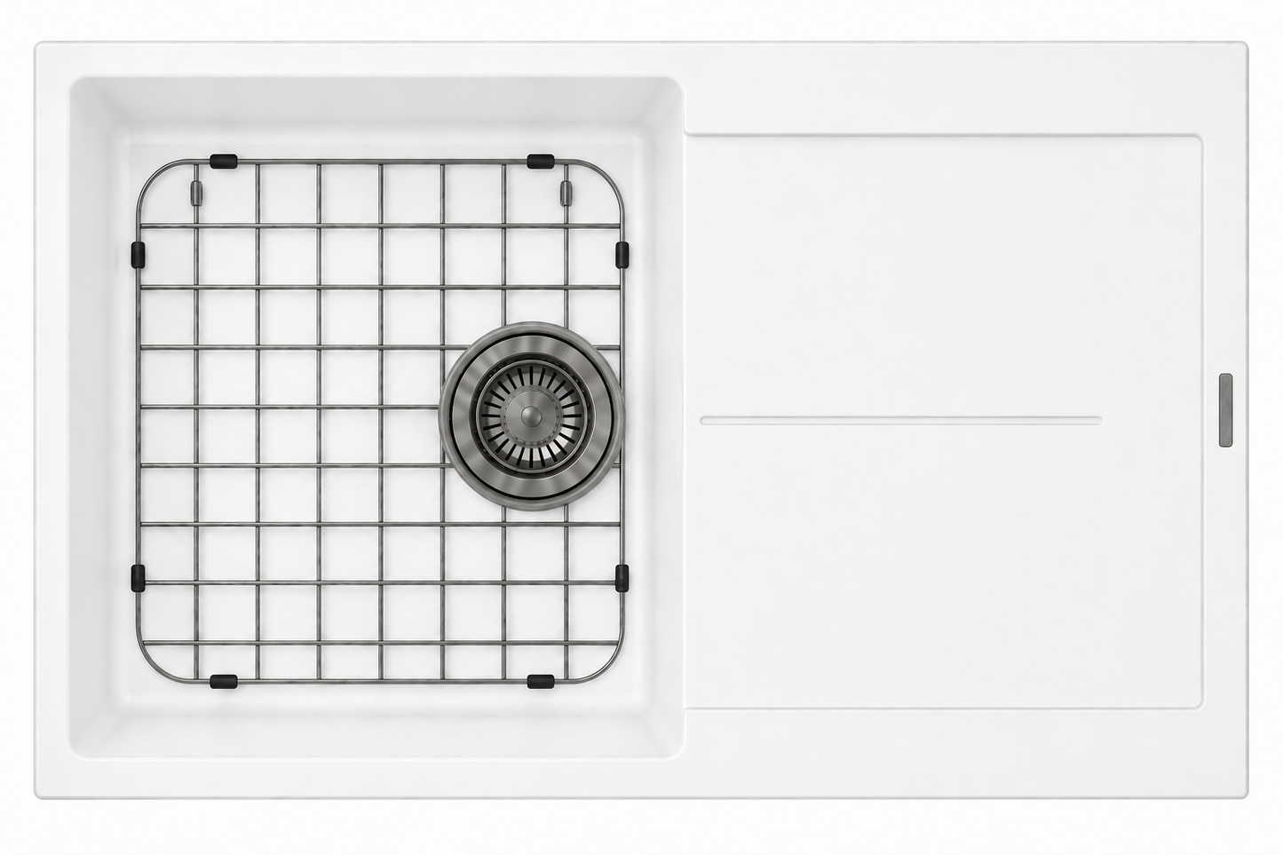 Stainless Steel Gunmetal Sink Grid for Carysil Enigma D100L